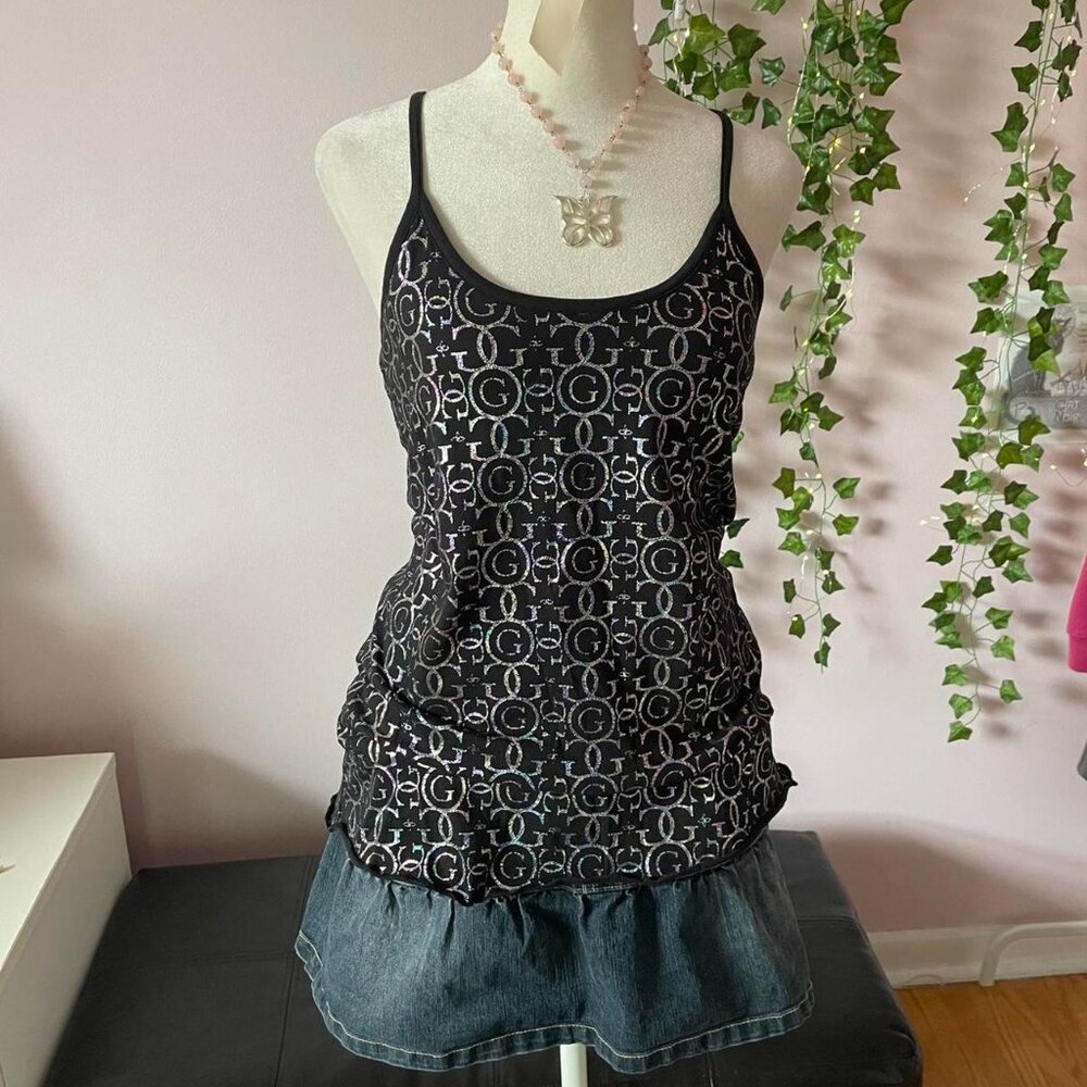 Y2K Guess Printed Sleeveless Top
